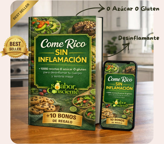 +1000 Recetas 0 Azúcar 0 Gluten +10 Bonus de REGALO